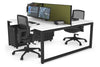Quadro Loop Legs 2 Person Office Workstation [1600L x 800W with Cable Scallop] - Thumbnail 50 