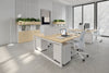 Quadro Loop Legs 2 Person Office Workstation [1600L x 800W with Cable Scallop] - Thumbnail 2 