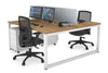 Quadro Loop Legs 2 Person Office Workstation [1600L x 800W with Cable Scallop] - Thumbnail 24 