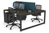 Quadro Loop Legs 2 Person Office Workstation [1600L x 800W with Cable Scallop] - Thumbnail 81 