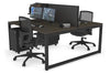 Quadro Loop Legs 2 Person Office Workstation [1600L x 800W with Cable Scallop] - Thumbnail 83 