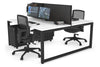 Quadro Loop Legs 2 Person Office Workstation [1600L x 800W with Cable Scallop] - Thumbnail 53 