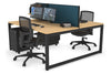 Quadro Loop Legs 2 Person Office Workstation [1600L x 800W with Cable Scallop] - Thumbnail 61 
