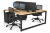 Quadro Loop Legs 2 Person Office Workstation [1600L x 800W with Cable Scallop] - Thumbnail 63 
