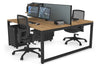 Quadro Loop Legs 2 Person Office Workstation [1600L x 800W with Cable Scallop] - Thumbnail 72 
