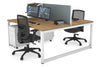 Quadro Loop Legs 2 Person Office Workstation [1600L x 800W with Cable Scallop] - Thumbnail 31 