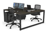 Quadro Loop Legs 2 Person Office Workstation [1600L x 800W with Cable Scallop] - Thumbnail 74 