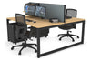 Quadro Loop Legs 2 Person Office Workstation [1600L x 800W with Cable Scallop] - Thumbnail 62 