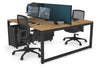 Quadro Loop Legs 2 Person Office Workstation [1600L x 800W with Cable Scallop] - Thumbnail 71 