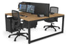 Quadro Loop Legs 2 Person Office Workstation [1600L x 800W with Cable Scallop] - Thumbnail 73 