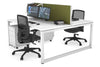 Quadro Loop Legs 2 Person Office Workstation [1600L x 800W with Cable Scallop] - Thumbnail 9 