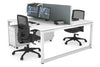 Quadro Loop Legs 2 Person Office Workstation [1600L x 800W with Cable Scallop] - Thumbnail 11 