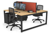 Quadro Loop Legs 2 Person Office Workstation [1600L x 800W with Cable Scallop] - Thumbnail 58 