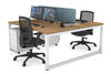Quadro Loop Legs 2 Person Office Workstation [1800L x 800W with Cable Scallop] - Thumbnail 26 