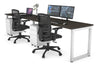 Quadro Loop Legs 2 Person Run Office Workstation [1200L x 700W] - Thumbnail 6 
