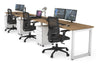 Quadro Loop Legs 3 Person Run Office Workstation [1200L x 700W] - Thumbnail 4 