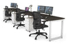 Quadro Loop Legs 3 Person Run Office Workstation [1200L x 700W] - Thumbnail 6 