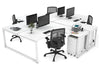 Quadro Loop Legs 4 Person Corner Workstation [1800L x 1800W with Cable Scallop] - Thumbnail 35 