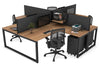Quadro Loop Legs 4 Person Corner Workstation [1800L x 1800W with Cable Scallop] - Thumbnail 21 