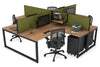 Quadro Loop Legs 4 Person Corner Workstation [1800L x 1800W with Cable Scallop] - Thumbnail 18 