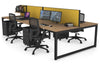 Quadro Loop Legs 4 Person Office Workstation [1200L x 800W with Cable Scallop] - Thumbnail 68 