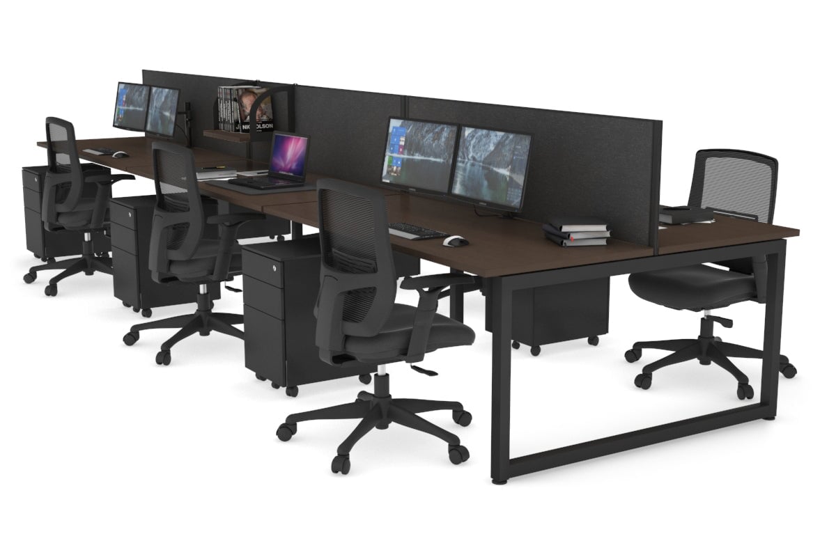 Quadro Loop Leg 6 Person Office Workstations [1600L x 700W] Jasonl 