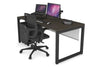 Quadro Loop Legs Office Desk [1600L x 800W with Cable Scallop] - Thumbnail 26 
