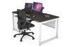 Quadro Loop Legs Office Desk [1600L x 800W with Cable Scallop] - Thumbnail 13 
