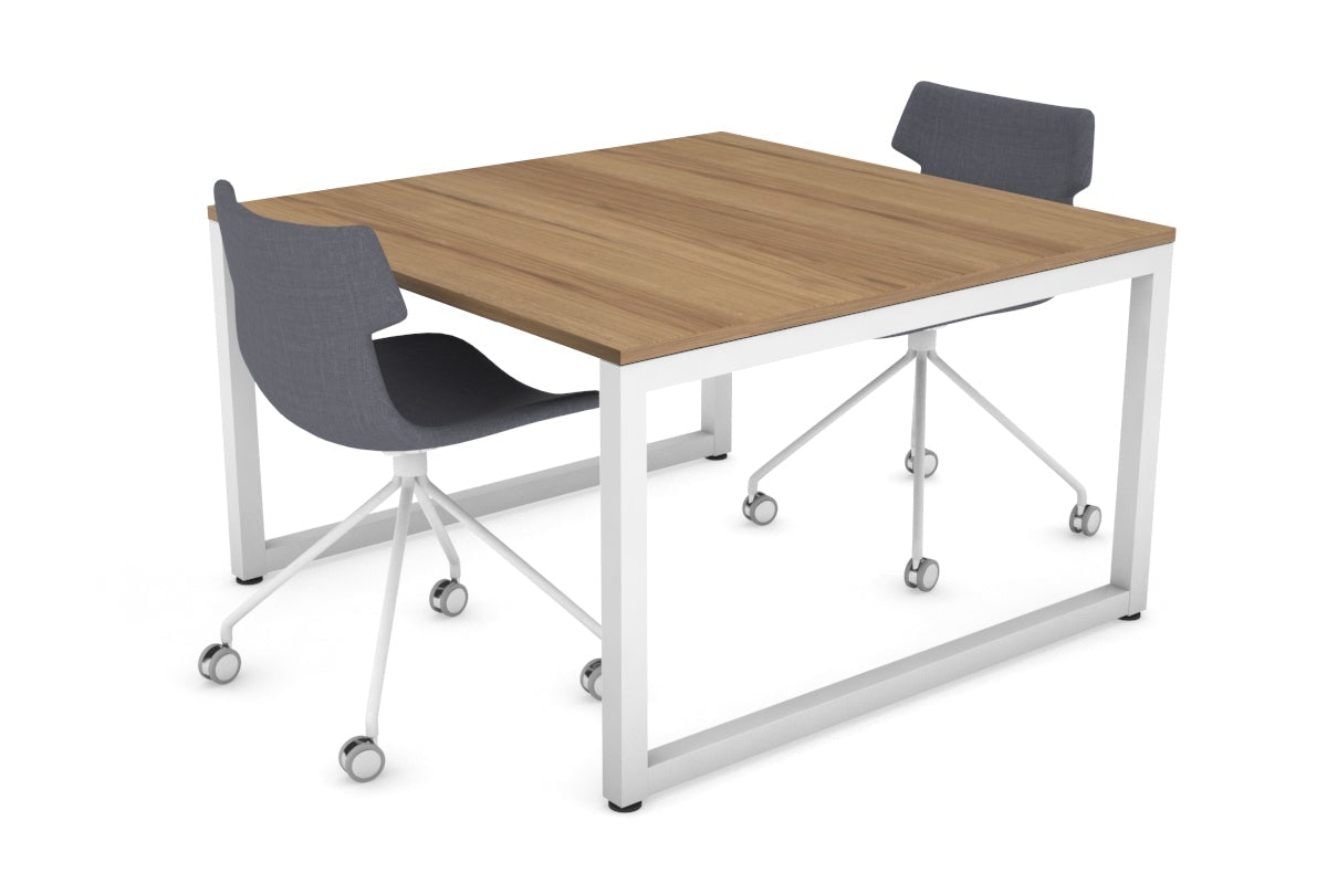 Quadro Loop Legs Modern Boardroom Table [1200L x 1200W] Jasonl white leg salvage oak 