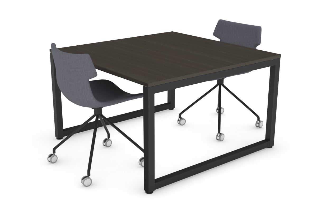 Quadro Loop Legs Modern Boardroom Table [1200L x 1200W] Jasonl black leg dark oak 