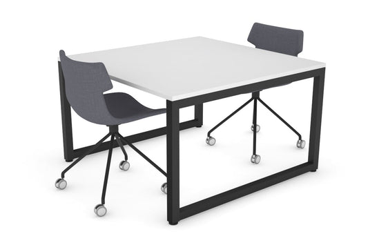 Quadro Loop Legs Modern Boardroom Table [1200L x 1200W] Jasonl black leg white 