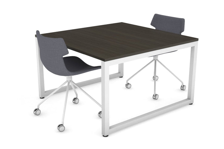 Quadro Loop Legs Modern Boardroom Table [1200L x 1200W] Jasonl white leg dark oak 