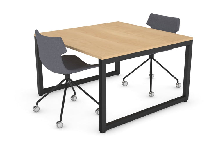 Quadro Loop Legs Modern Boardroom Table [1200L x 1200W] Jasonl black leg maple 