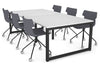 Quadro Loop Legs Modern Boardroom Table [2400L x 1200W] - Thumbnail 4 