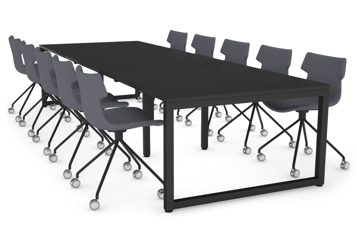 Quadro Loop Legs Modern Boardroom Table [3600L x 1200W] Jasonl black leg black 