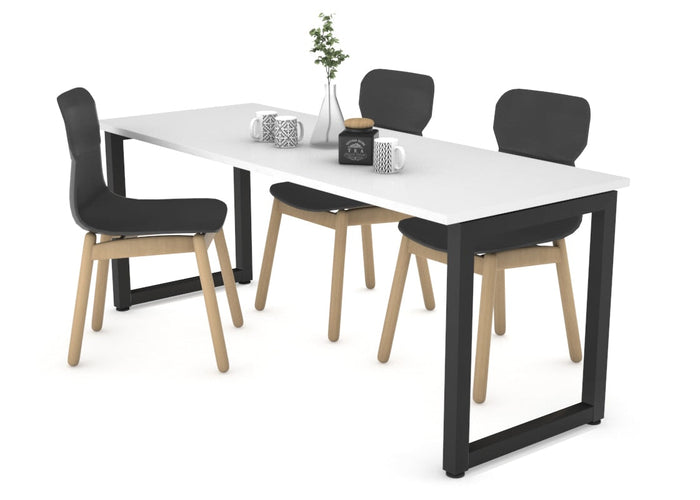 Quadro Loop Legs Table [1800L x 800W] Jasonl black leg white 