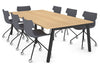 Quadro A Legs Modern Boardroom Table [2400L x 1200W] - Thumbnail 1 