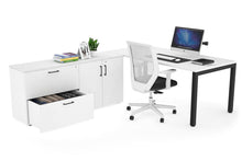  - Quadro Square Executive Setting - Black Frame [1800L x 700W] - 1