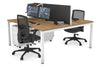 Quadro Square Legs 2 Person Office Workstation [1200L x 800W with Cable Scallop] - Thumbnail 65 