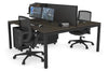 Quadro Square Legs 2 Person Office Workstation [1200L x 800W with Cable Scallop] - Thumbnail 83 