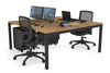 Quadro Square Legs 2 Person Office Workstation [1200L x 800W with Cable Scallop] - Thumbnail 52 