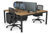 Quadro Square Legs 2 Person Office Workstation [1200L x 800W with Cable Scallop] - Thumbnail 76 