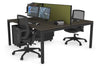 Quadro Square Legs 2 Person Office Workstation [1200L x 800W with Cable Scallop] - Thumbnail 80 