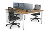 Quadro Square Legs 2 Person Office Workstation [1400L x 700W] - Thumbnail 23 