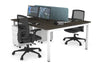 Quadro Square Legs 2 Person Office Workstation [1400L x 700W] - Thumbnail 35 
