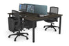 Quadro Square Legs 2 Person Office Workstation [1400L x 700W] - Thumbnail 76 