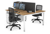 Quadro Square Legs 2 Person Office Workstation [1400L x 700W] - Thumbnail 31 
