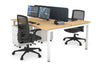 Quadro Square Legs 2 Person Office Workstation [1400L x 700W] - Thumbnail 14 