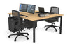 Quadro Square Legs 2 Person Office Workstation [1400L x 700W] - Thumbnail 53 