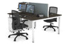 Quadro Square Legs 2 Person Office Workstation [1400L x 700W] - Thumbnail 40 